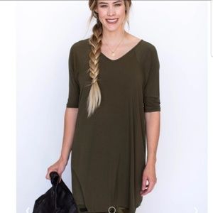 Olive Love Tunic in Modal fabric by Agnes & Dora